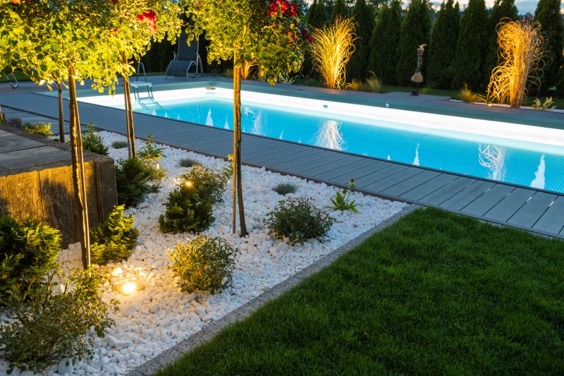 Poolside Lighting Accents